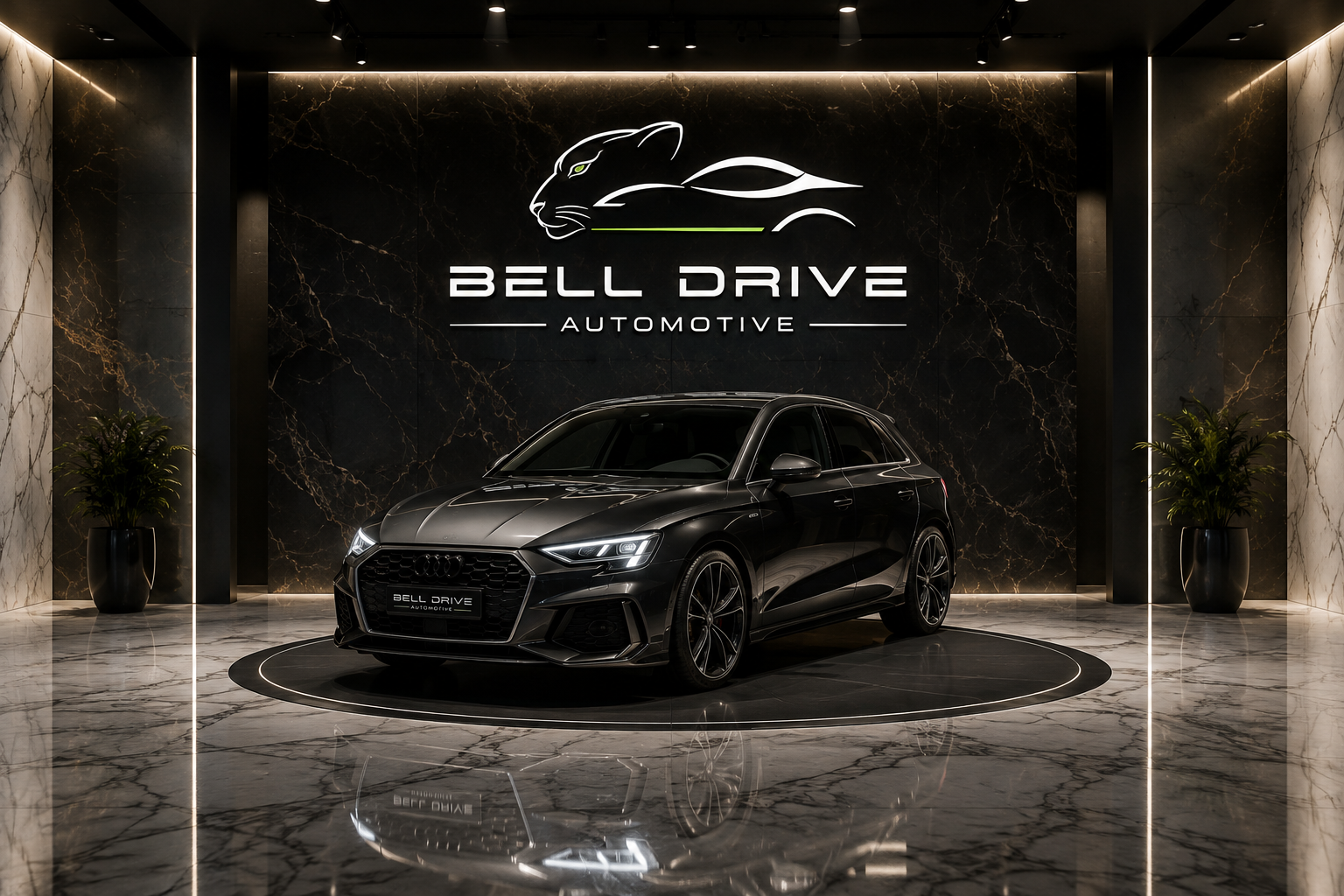 Valorisation automobile Bell Drive — showroom premium Audi