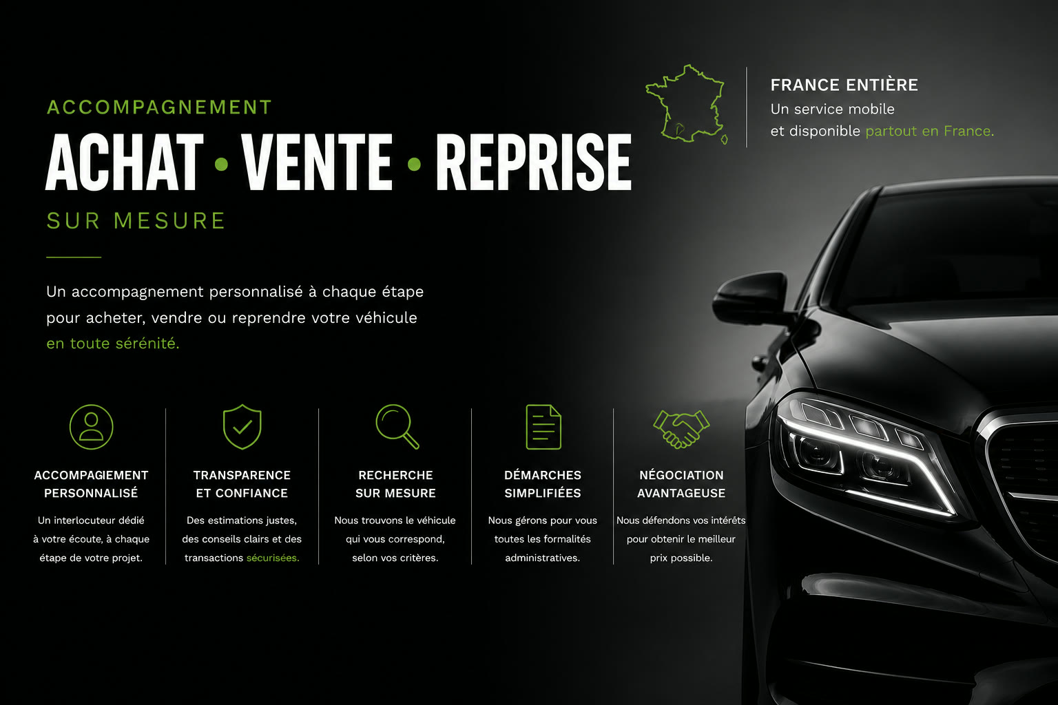 Achat, vente et reprise : accompagnement sur mesure Bell Drive